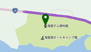 滝里ダム資料館の地図画像