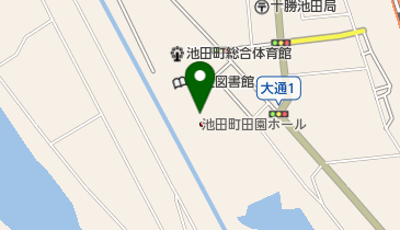 池田町田園ホールの地図画像