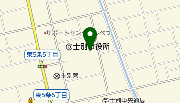 士別市民文化センターの地図画像