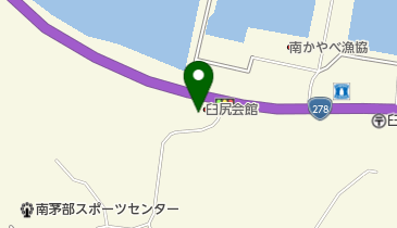 函館市臼尻会館の地図画像