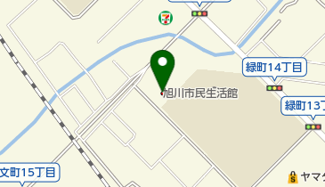旭川市民生活館の地図画像