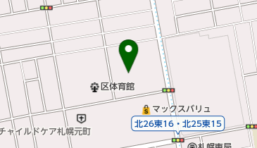 札幌市こどもの劇場の地図画像