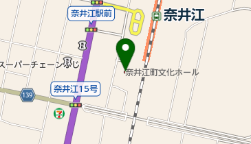 奈井江町文化ホールの地図画像