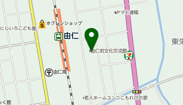 由仁町文化交流館の地図画像