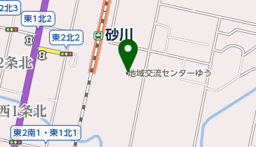 砂川市地域交流センターゆうの地図画像