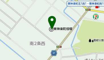 東神楽町文化ホールの地図画像