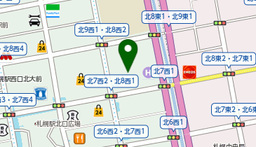 ジョブキタ北八劇場の地図画像