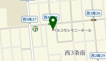 ベルコセレモニーホールの地図画像