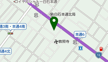 ハート倶楽部白石記念斎場の地図画像