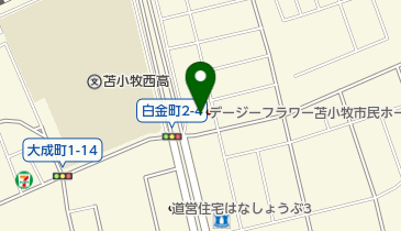 ディジーフラワーホールやすらぎの地図画像