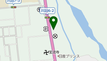 やわらぎ斎場川沿の地図画像