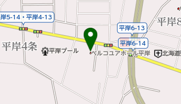 ベルコユアホール平岸の地図画像