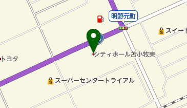 ベルコシティホール苫小牧東の地図画像