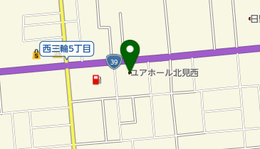 ユアホール北見西の地図画像