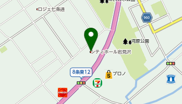 シティホール岩見沢の地図画像
