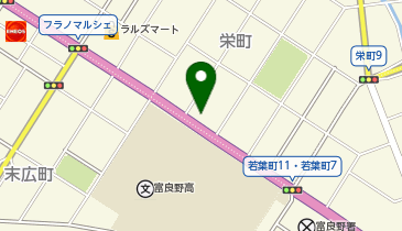 ベルコユアホールふらのの地図画像