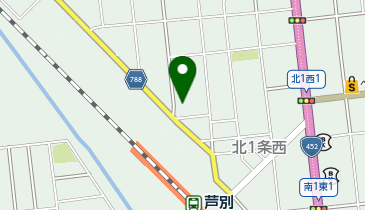 芦別ファミリーホールの地図画像