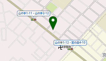 家族葬のファミーユ山の手ホールの地図画像