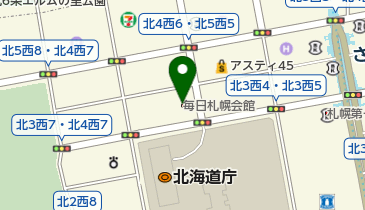 毎日新聞北海道支社の地図画像