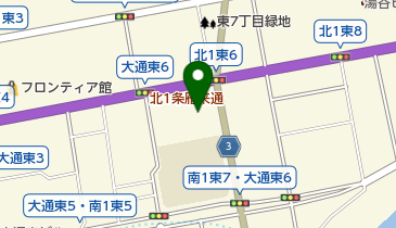 (株)テレビ北海道本社の地図画像