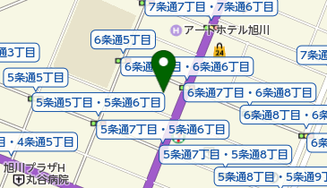 日本放送協会旭川放送局の地図画像