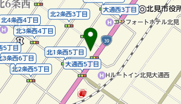 札幌テレビ放送(株)北見放送局の地図画像