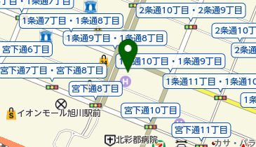 北海道テレビ放送(株)旭川支社の地図画像