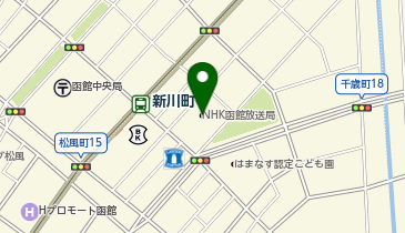 日本放送協会函館放送局の地図画像