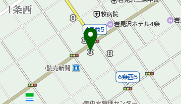 北洋銀行岩見沢中央支店の地図画像