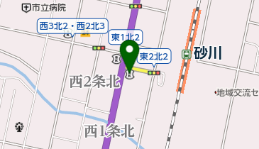 北洋銀行砂川支店の地図画像