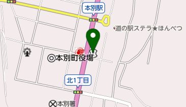 北洋銀行本別支店の地図画像