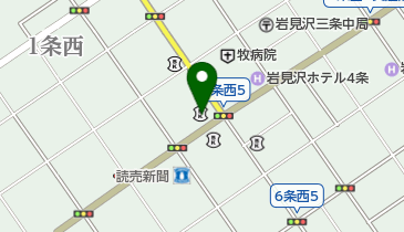 北海道銀行岩見沢支店の地図画像