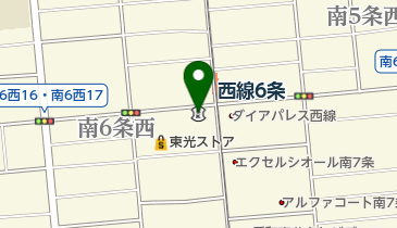北海道銀行西線支店の地図画像