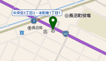 北海道銀行長沼支店の地図画像