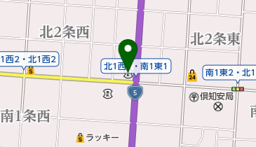 北洋銀行倶知安支店の地図画像