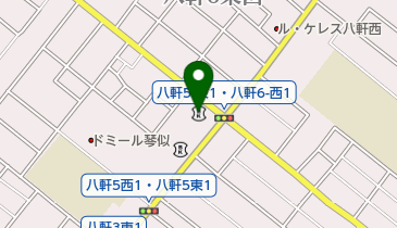 北海道信用金庫八軒支店の地図画像