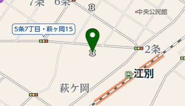 北海道信用金庫江別支店の地図画像