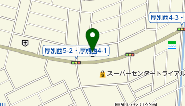 空知信用金庫厚別支店の地図画像