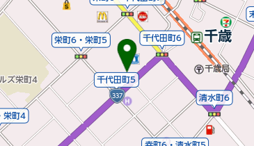 苫小牧信用金庫千歳支店の地図画像