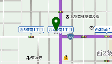 北星信用金庫中央通支店の地図画像