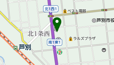 北門信用金庫芦別支店の地図画像