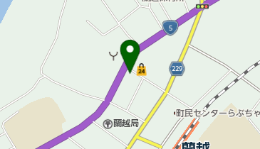 北海道信用金庫蘭越支店の地図画像