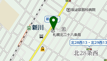 留萌信用金庫新川支店の地図画像