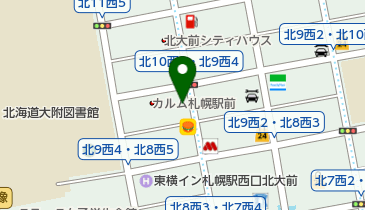 北海道信用金庫札幌駅北口支店の地図画像