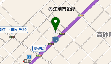 空知信用金庫江別支店の地図画像