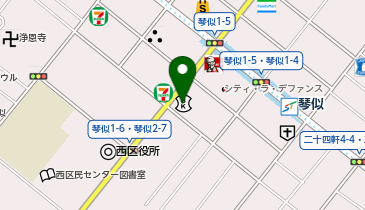 北海道信用金庫琴似支店の地図画像