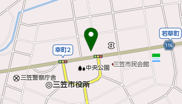 JAいわみざわ三笠支所の地図画像