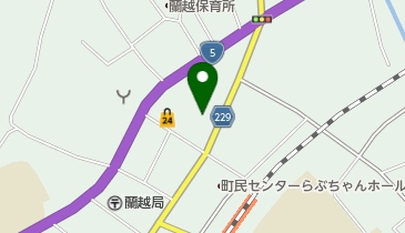 JAようてい蘭越支所の地図画像