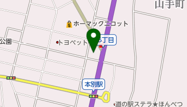 JA本別町本所の地図画像