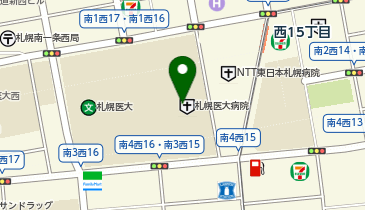 札幌医科大学附属病院の地図画像